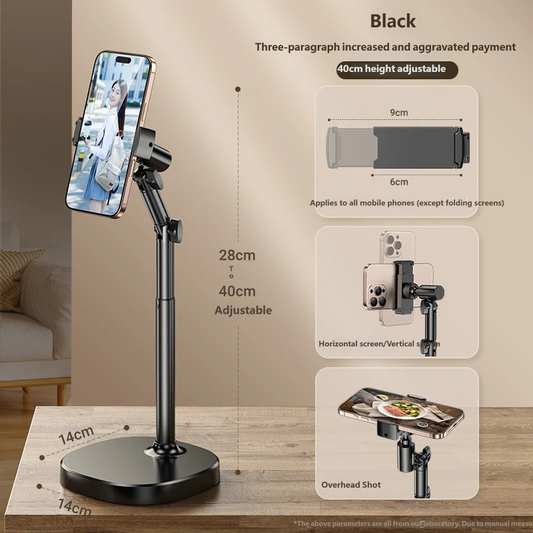 Adjustable Overhead Phone Stand for Live Streaming