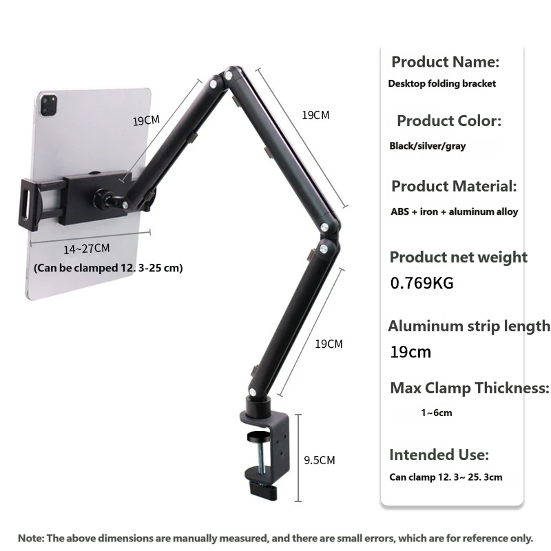 Tablet & Phone Arm Stand 360° Rotating Desk Holder - application and compatibility view