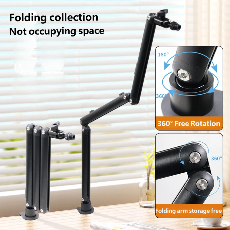 Prime Mount Microphone Boom Arm, Desk Clamp Mic Stand