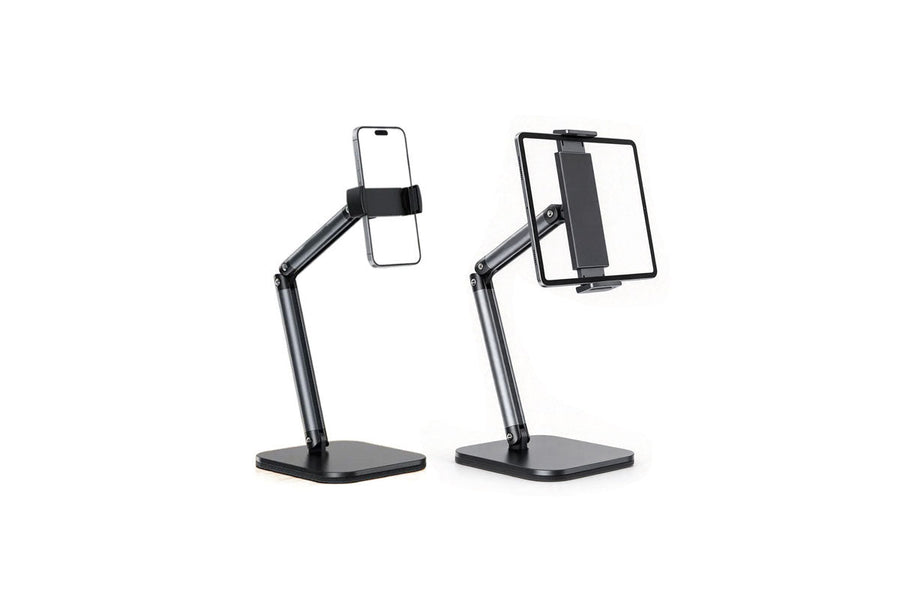 4-axis adjustable tablet stand delivers stable ergonomic support for office, study and gaming all day long.