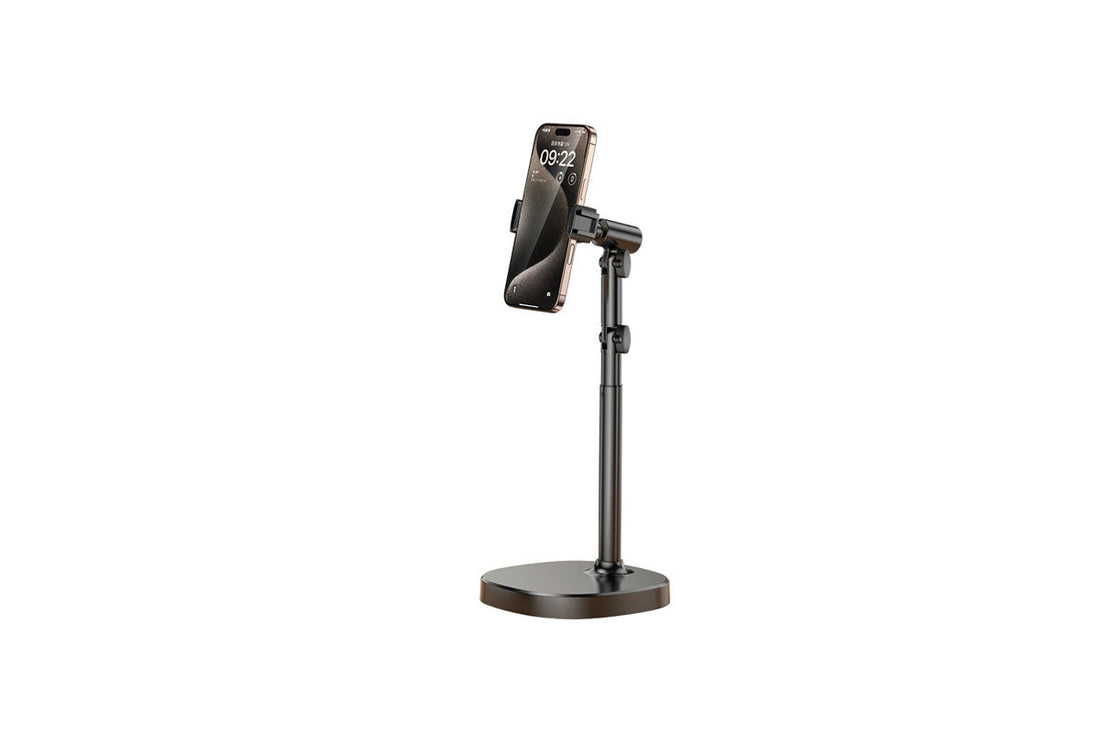 Extendable selfie stick tripod with Bluetooth remote and phone holder