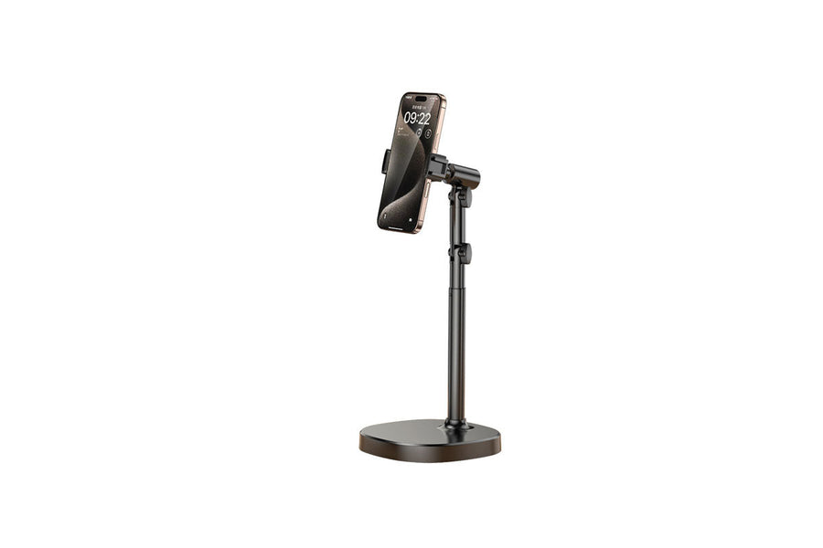 Extendable selfie stick tripod with Bluetooth remote and phone holder