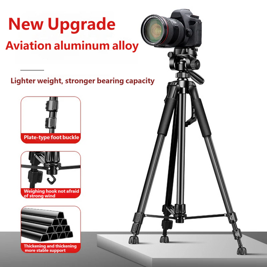 Portable Aluminum Tripod for DSLR & Phone