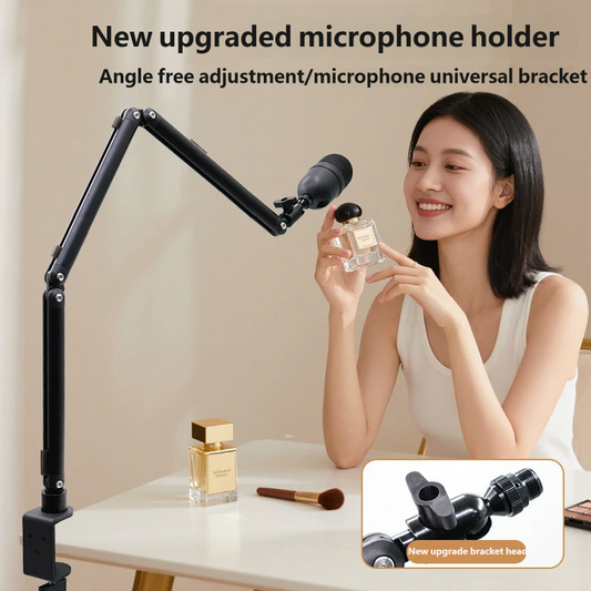 Prime Mount Microphone Boom Arm, Desk Clamp Mic Stand