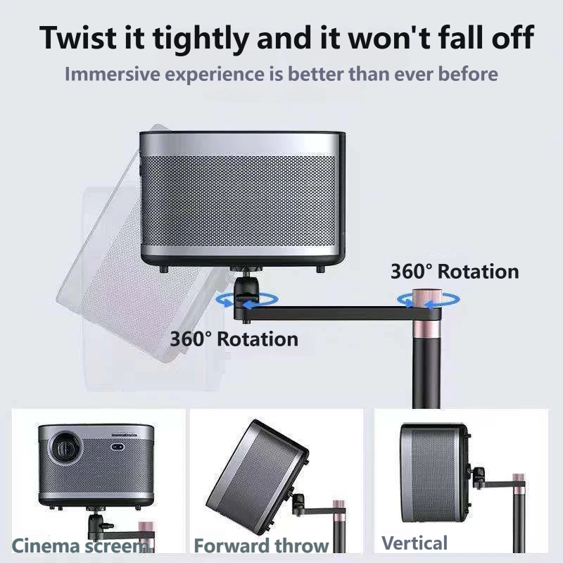Projector Floor Stand with Ball Head, 60-120cm Adjustable