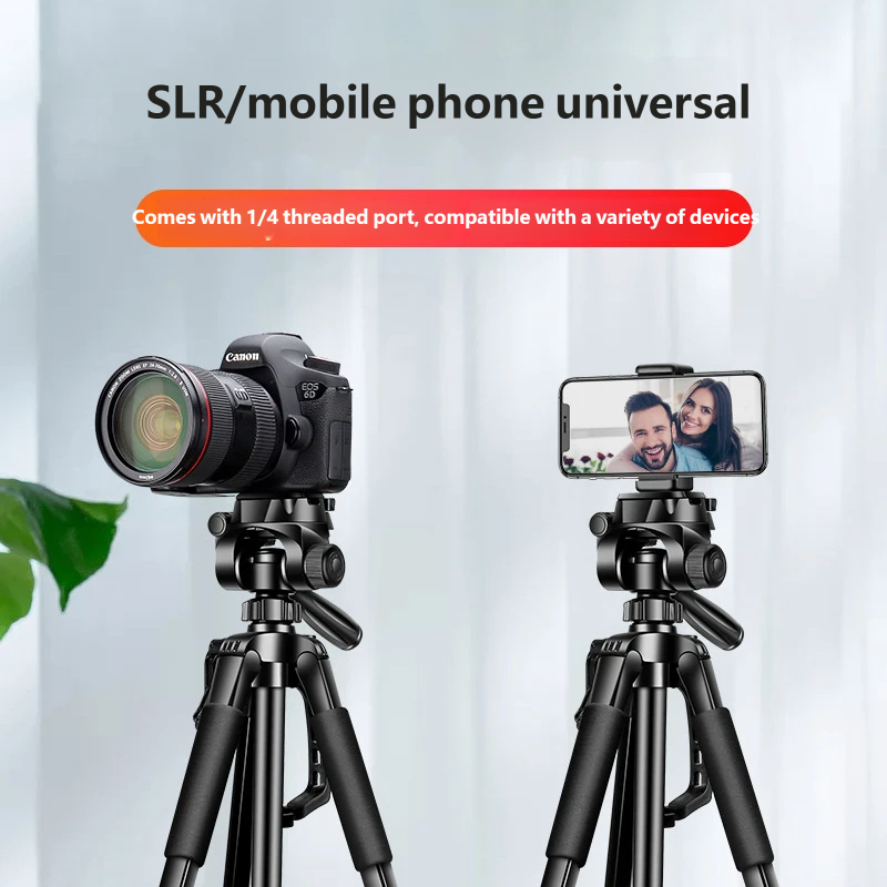 Portable Aluminum Tripod for DSLR & Phone