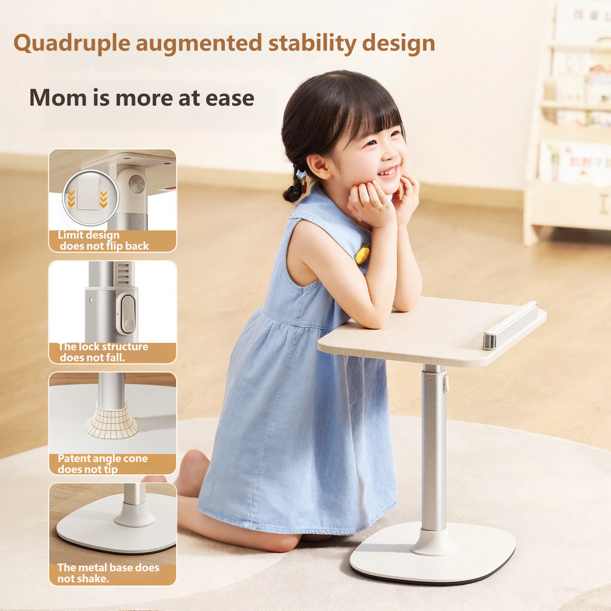 Adjustable Kids Book Reading Stand, Desktop Book & Tablet Holder