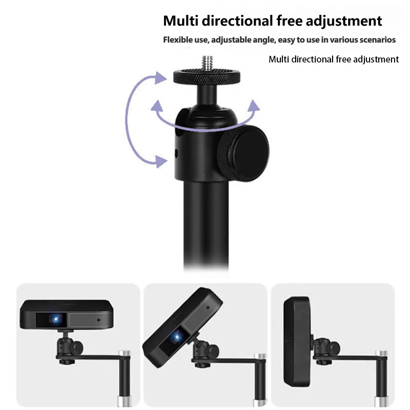 Adjustable Projector Floor Stand, Solid Metal Base, 5kg Load Capacity