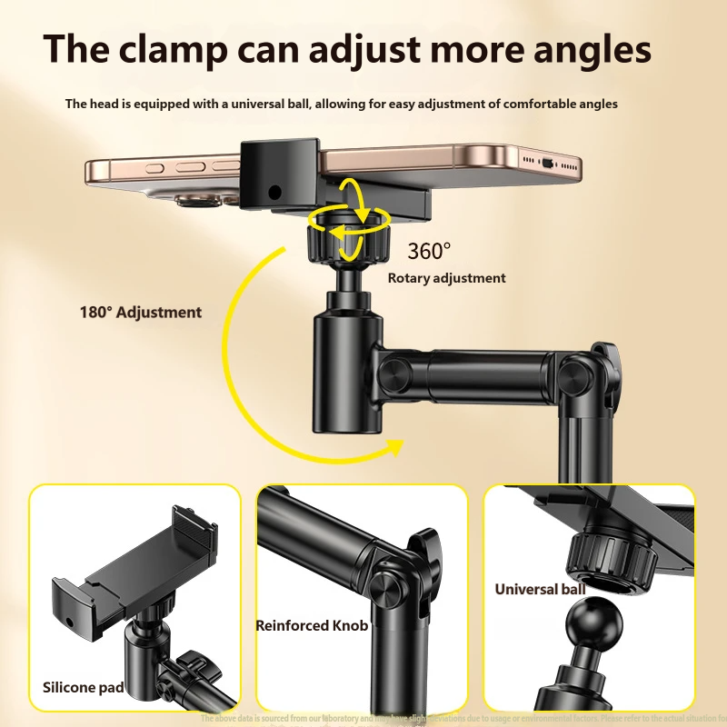 Adjustable Overhead Phone Stand for Live Streaming
