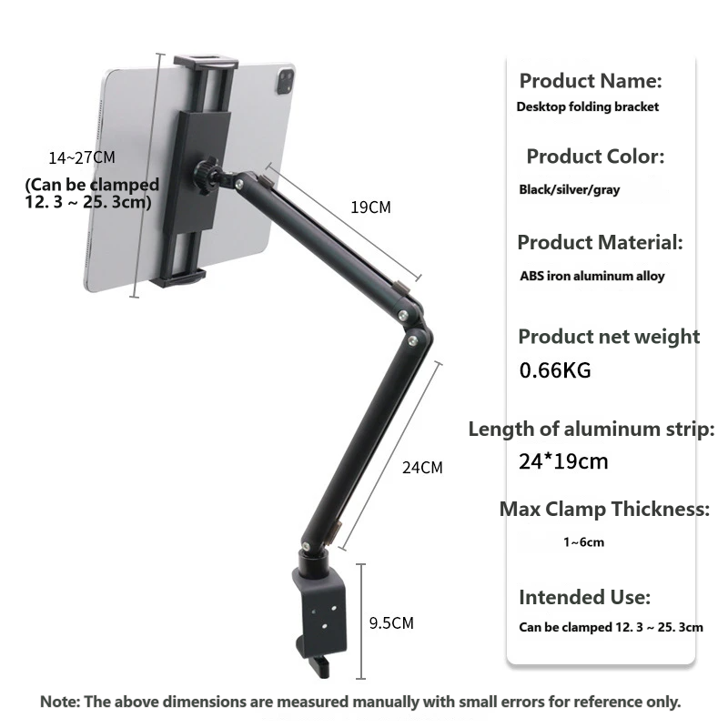 Tablet & Phone Arm Stand 360° Rotating Desk Holder - additional product view 4