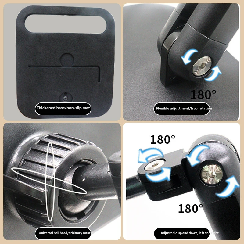 Tablet & Phone Stand, 360° Rotating Desktop Holder