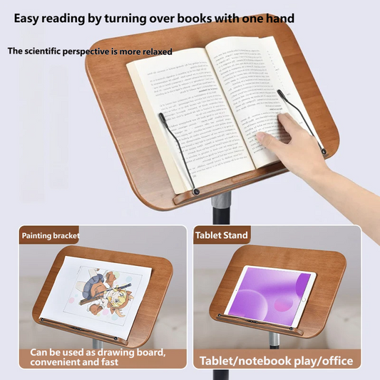 Adjustable Height Reading Stand, Tilting Book & Tablet Holder