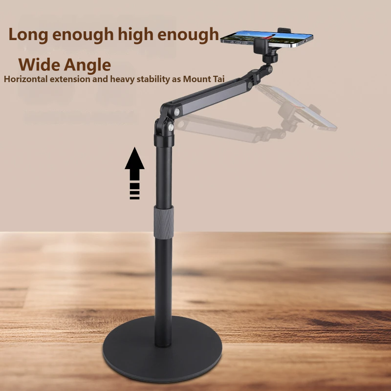 Overhead Adjustable Phone Tablet Stand for Live Streaming