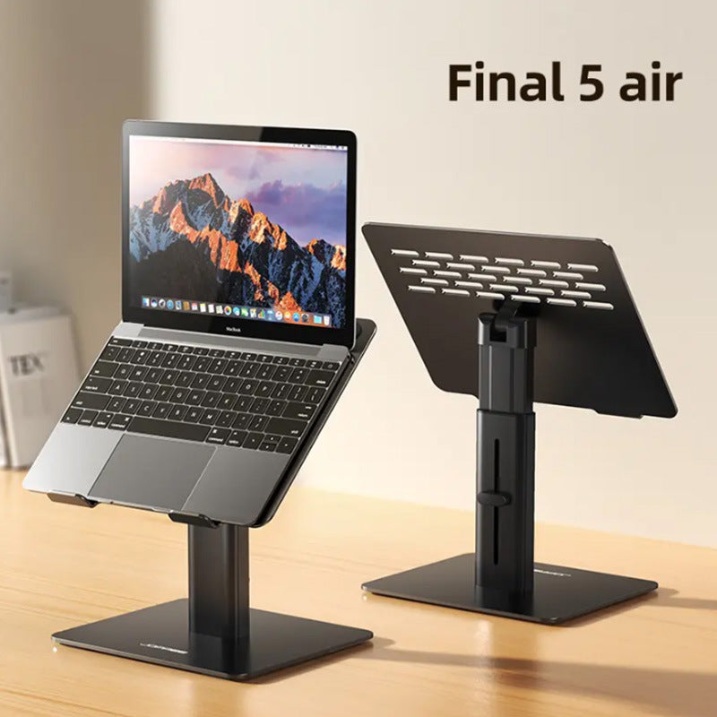 Adjustable Laptop Stand, ergonomic design, ventilated tray