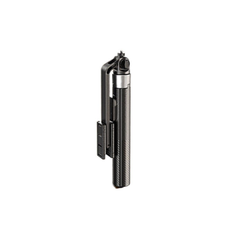 Foldable portable teleprompter selfie stick tripod, compact pocket size for mobile video recording