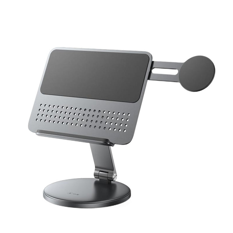 Dual device tablet phone stand, 360° rotation, heat dissipation design