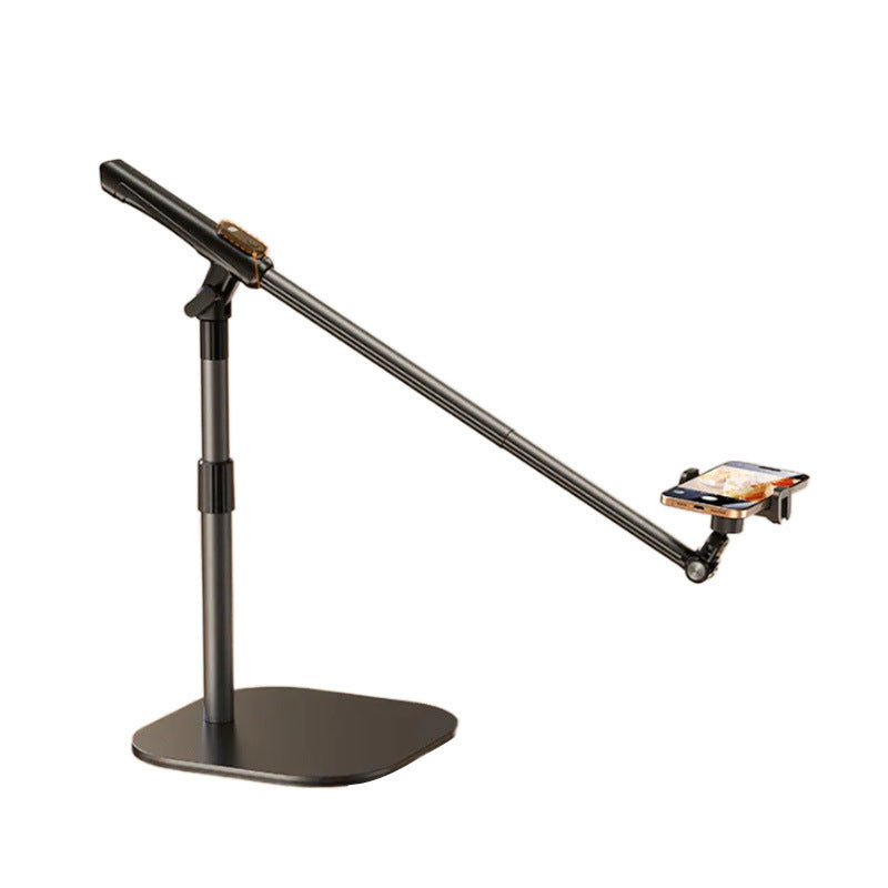 Overhead phone stand, extendable arm, multi-angle adjustment