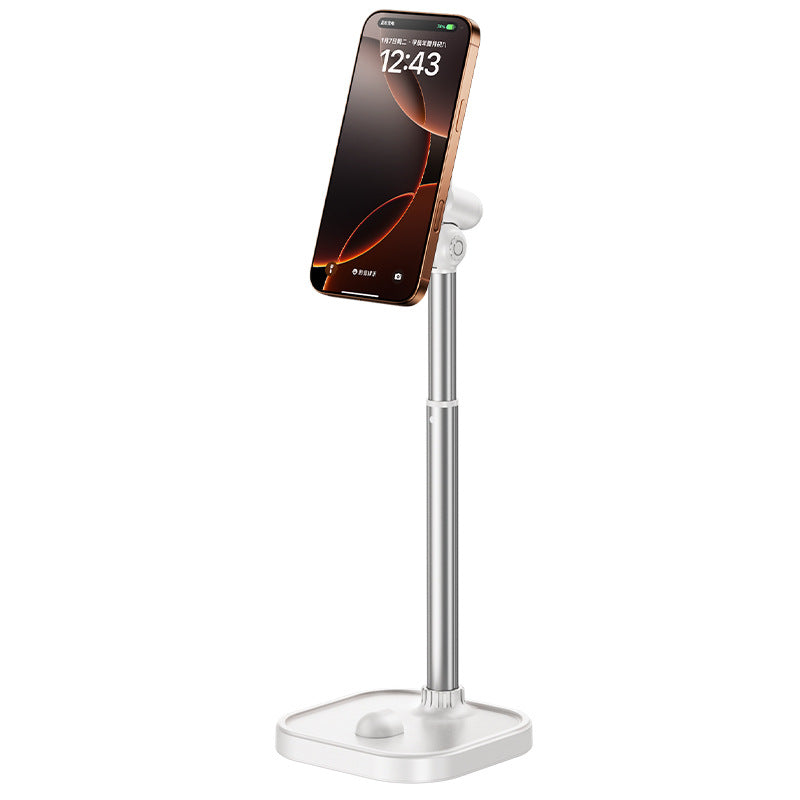 Height Adjustable Magnetic Desktop Phone Stand, 360° Rotation 180° Tilt Phone Holder for Live Streaming & Overhead Shooting