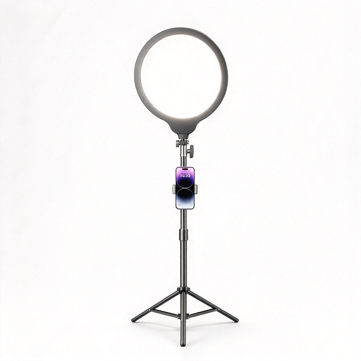 Prime Mount ring light stand with center phone mount