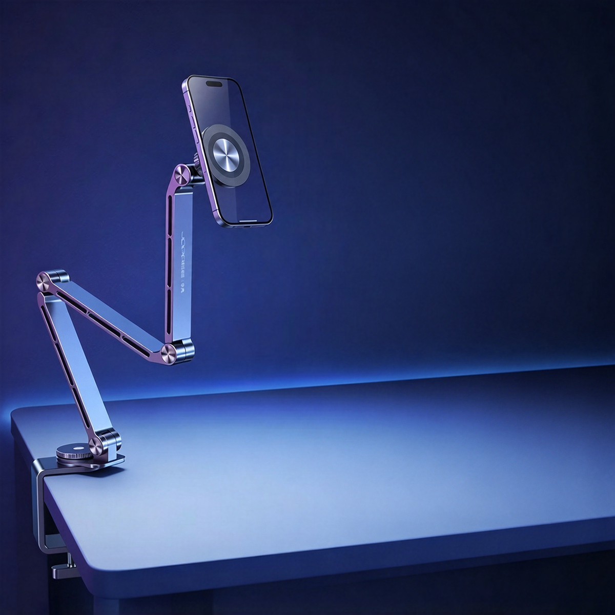 Aluminum Alloy Desk Clamp Tablet Arm Stand, 360 Adjustable, for Phone Tablet Switch, Prime Mount