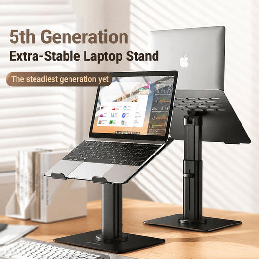 Prime Mount 5th Gen Laptop Stand, extra stable, ergonomic riser