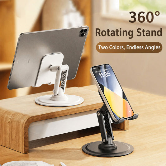 360 Rotating Tablet Stand, phone & tablet compatible