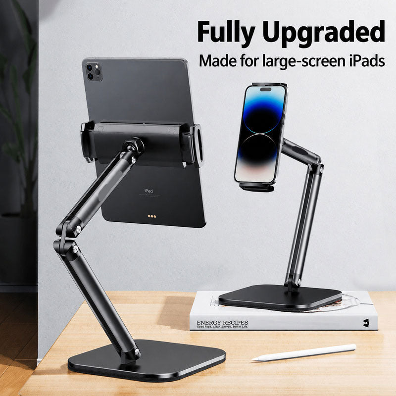 Phone and tablet stand, compatible with large iPad, multi-angle adjustment