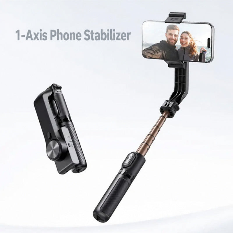 Phone gimbal extended with Bluetooth remote