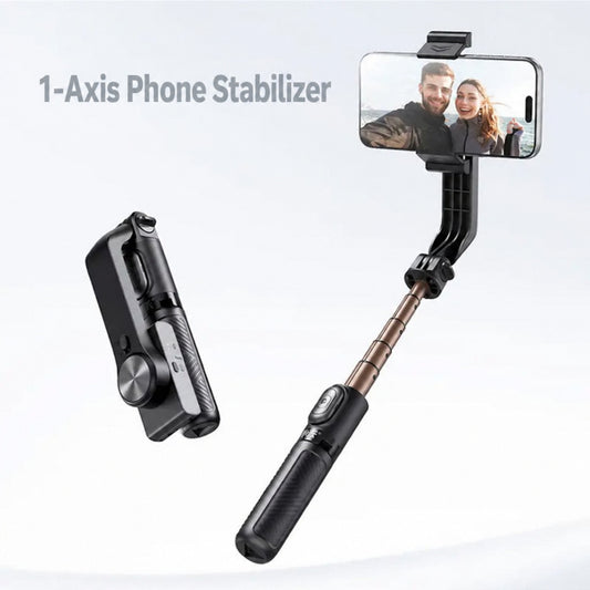 Phone gimbal extended with Bluetooth remote