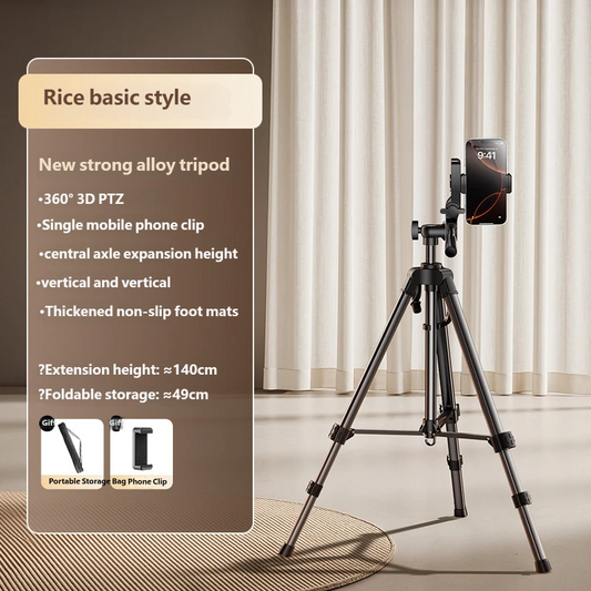 Portable Aluminum Tripod for DSLR & Phone