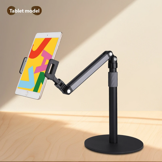 Overhead Adjustable Phone Tablet Stand for Live Streaming
