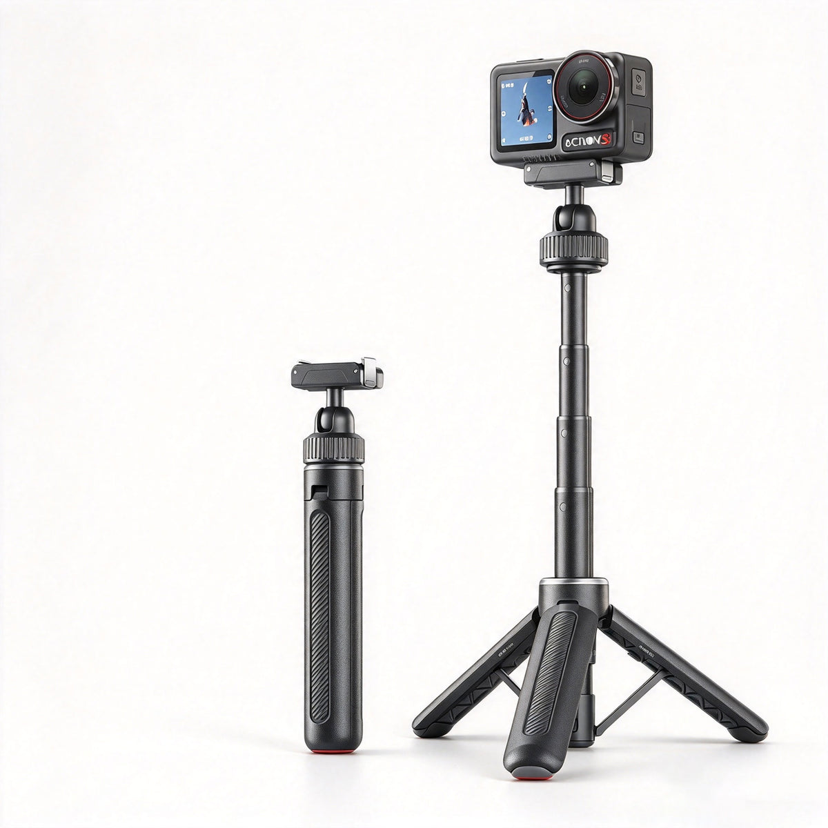 Magnetic quick-release tripod for DJI Action cameras